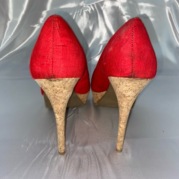 Red Platform Heels - Picture 6 of 7